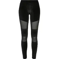 Urban Classics Leggings "Damen Ladies Velvet Tech Mesh Leggings"