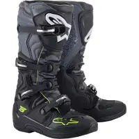 Alpinestars Tech 5 Stiefel Schwarz Cool Grau Gelb Fluo Größe US 11