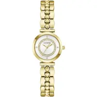 GUESS Armbanduhr Damen Gold-Tone Beaded Analog Watch (Leena) Gold GW0994L2