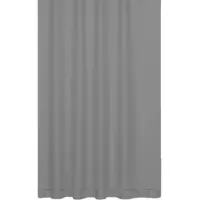 Ekershop Textil Duschvorhang Uni Grau 240 x 200 cm ink.15 Ringe