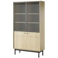 Möbel Kraft Vitrine ¦ holzfarben ¦ Maße (cm): B: 104 H: 185