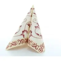 Mank Serviette Airlaid Michel in Bordeaux, 40 x 40 cm, 50 Stück - Ornamente Floral