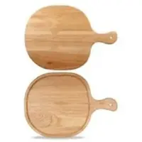 Churchill Livingstone 4 x Servierbrett mit Griff 32cm OAK WOOD