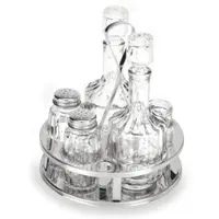 WAS Germany - Menage 1480, 5-teilig, Essig & Öl, Salz & Pfeffer, Zahnstocher, Glas