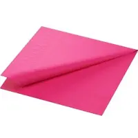 Duni Tissue-Serviette 33 x 33 cm Fuchsia 3-lagig, 500 Stk/Krt (10 x 50 Stk)