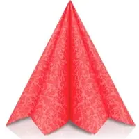 Mank Airlaid Serviette Ornaments in Rot, 40 x 40 cm, 50 Stück