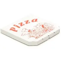 KK Verpackungen 1800 Pizzakartons 325 x 325 x 30 mm Pizzaschachteln Motiv Verpackungen weiß