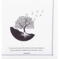 APARTina Airlaid Serviette Trauerfeier "Lebensbaum" 33 x 33 cm, 50 Stück -