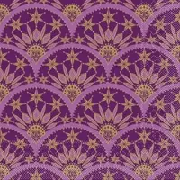 Mank Tissue Serviette Saphira in Aubergine, 33 x 33 cm, 100 Stück - Ornamente Weihnachten