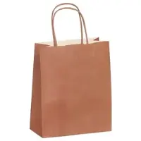 Gimex Boutique-Tüte mit verdrehten Griffen in BRAUN 23 + 12 x 30 cm je 250 -