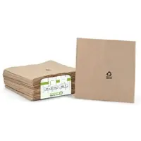 Greenbox - Servietten aus recyceltem Papier 33 x 33 cm, 2-lagig, 1/4 Falz, ungebleicht, 100 St.