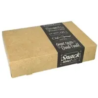 Papstar 100 Stück Catering-Kartons pure eckig 8 x 24,7 x 35,7 cm Good Food klein