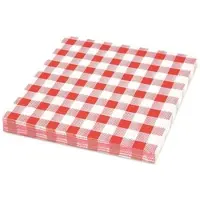 VEPATIM 2000x Servietten Prägeservietten 33 x 33 cm 1-lagig KARO rot
