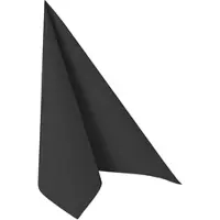 Papstar 250 Servietten "ROYAL Collection" 1/4-Falz 48 cm x 48 cm schwarz