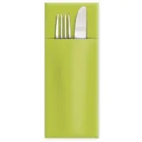 SWS 1250 Servietten Bestecktaschen CutleryStar PREMIUM PAP 40x32 cm gelbgrün
