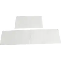 Daybays 200 Stk. Servietten Premium 33x33 cm Reine Zellulose 2-lagig 1/8 Falz Weiß