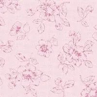Mank Spanlin-Bio Serviette Rita in Altrosa, 40 x 40 cm, 1/4 Falz, 30 Stück - zartes Blütendesign