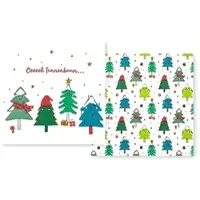Home Fashion , OhTannenbaum, Cocktail-Servietten 25 cm x 25 cm, im Viertelfalz, 2 Designs je Packung, 10+10 Stück pro Pack, 12 Pack pro Karton