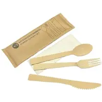 COVR 4-in-1-Besteckset aus Bambus, 17 cm (500 Stück)