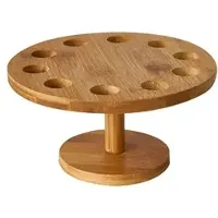 Papstar 6 Tray, Bambus rund Ø 18 cm · 9 cm für 10 Spitztüten