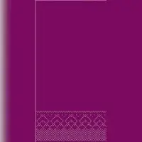 Mank Serviette in Aubergine aus Tissue 3-lagig, 40 x 40 cm, 1/8 Falz, 100 Stück