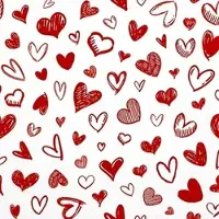Home Fashion , Hearts allover, Lunch-Servietten aufgefaltetes Maß 33 cm x 33 cm, im Viertelfalz, 20 Stück pro Pack, 12 Pack pro Karton
