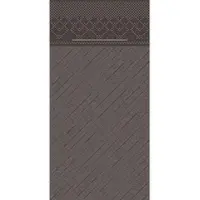 Sovie HORECA Besteckserviette Braun aus Tissue Deluxe 40 x 40 cm, 75 Stück