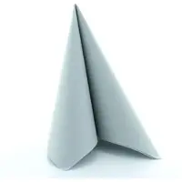 Mank Serviette Airlaid Grau, 40 x 40 cm, 50 Stück - stoffähnlich