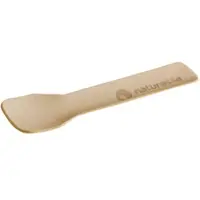 VEPATIM 750x Eislöffel Eisspatel Papier Karton FSCR 'naturesse' 9,5 cm braun