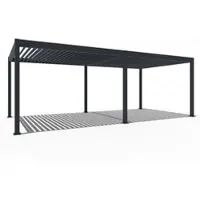 Weide E-Deluxe elektrische Pergola Voll-Aluminium 3,6x7,2m mit Lamellendach anthrazitㅤ