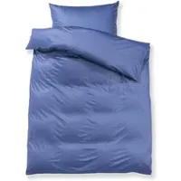 Doris Meyer Uni Interlock Jersey Bettwäsche 135x200 cm + 80x80 cm | dunkelblau - blau