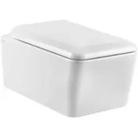 Gessi Rettangolo, WC Set, spülrandlos, mit Sitz, weiss, 37573518