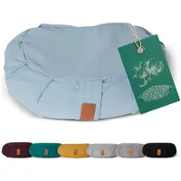 #DoYourYoga Yoga-Kissen Ganesh - gefüllt mit Bio-Buchweizenschalen - Halbmond 45 x 30 x 14 cm - Lavendel