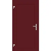 Haustuerenland.de Aluminium Nebeneingangstür "DIANA-G" 69 mm Weinrot RAL 3005 außen öffnend DIN links