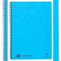 Clairefontaine 10x Europa Notemaker, Doppelspiralheft A4, 60 Blatt liniert abtrennbar - Türkis 482/1148Z