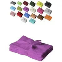 EXKLUSIV HEIMTEXTIL 12 x Gästetuch 500 g/m2 30 x 50 cm Lila