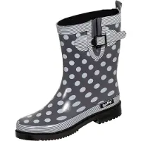 Bockstiegel Gummistiefel "Dorin", Damen, Gr. 36, grau (grau, multi), Obermaterial: 100% Naturkautschuk NaRubber., Schuhe Gummistiefel
