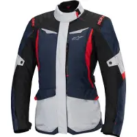 Alpinestars Stella ST-1 wasserdichte Damen Motorrad Textiljacke, schwarz/blau/rot, L