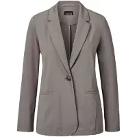 Goldner Jackenblazer "Damenblazer mit Reverskragen und Paspeltaschen" mit formgebenden Teilungsnähte