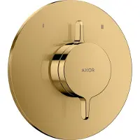 Hansgrohe AXOR One Mischer Unterputzmodell für 2 Verbraucher, 48415990, Farbe: Polished Gold Optic