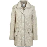 Goldner Steppjacke "Longjacke mit außergewöhnlicher Steppung" Ohne