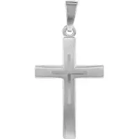 Trendor 21557 Kreuz-Anhänger für Damen und Jugendliche 925 Silber 21 x 14 mm