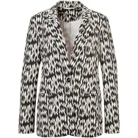 Goldner Jackenblazer "Blazer gemustert" ohne Futter, mit Belegverarbeitung