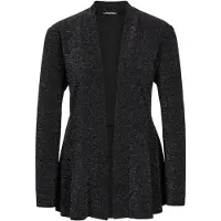 Goldner Jackenblazer "Kurzgröße Glänzender Festblazer mit Schalkragen" stretchbequemer Jersey