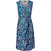 Goldner "Kleid in Wickeloptik" Dekorative Nähte