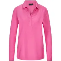 Goldner Klassische Bluse "Zeitlose Viskosebluse mit Hemdkragen", Damen, Gr. 44, pink, Obermaterial: 100% Viskose CV., Modisch, Blusen Klassische Bluse, Hemdkragen