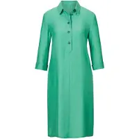 Goldner Sommerkleid "Kleid mit Hemdkragen" Nahttaschen Knöpfe