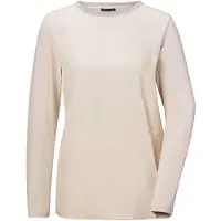 Goldner Kurzarmbluse "Schlichtes Langarmshirt mit Glanz" Glanzgarn