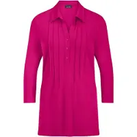 Goldner Tunika "Kurzgröße Elegantes Blusenshirt mit Biesen" stretchbequeme Jerseyqualität