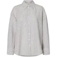 Selected Damen Blusen Slfcleo Oversize Linen Blend Shirt - Wit - Größe 38